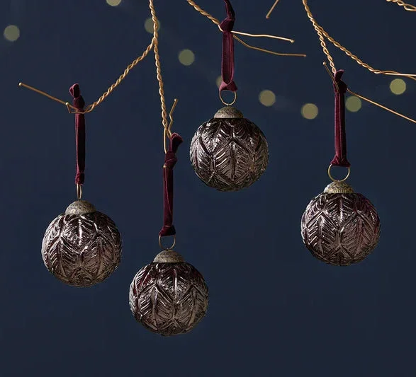 Patta Baubles – Burgundy (Set of 4)