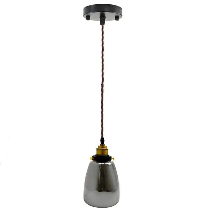Pendant Light Vintage Industrial Ceiling Loft Cafe Lamp Glass Bell Shade~1250