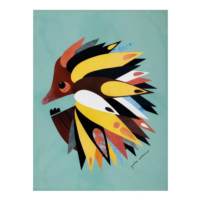 Pete Cromer Echidna Tea Towel