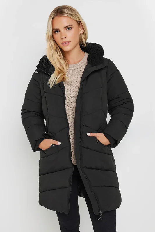 Petite Borg Hooded Coat