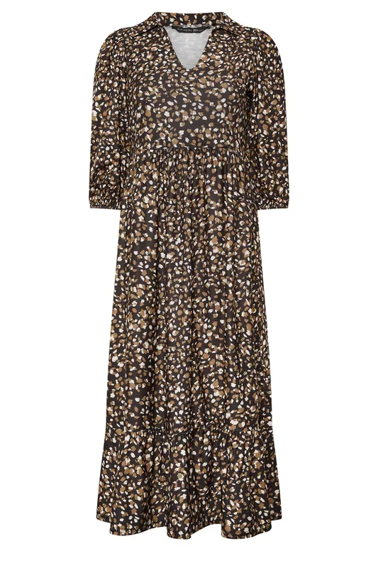 Petite Collar Maxi Dress