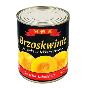 Pfirsichhälften in leichtem Sirup 820g MK