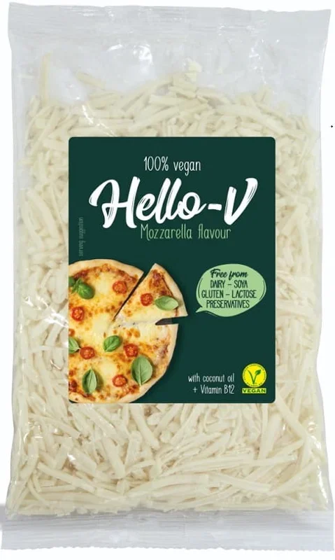 Pflanzliche Alternative zu Mozzarella – Streuen Sie 200 g HALLO – V