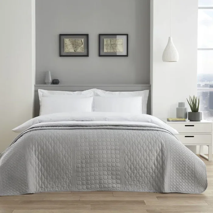 Pin Sonic Quilted Bedspread Throw Over Sofa Bed Cover Blanket