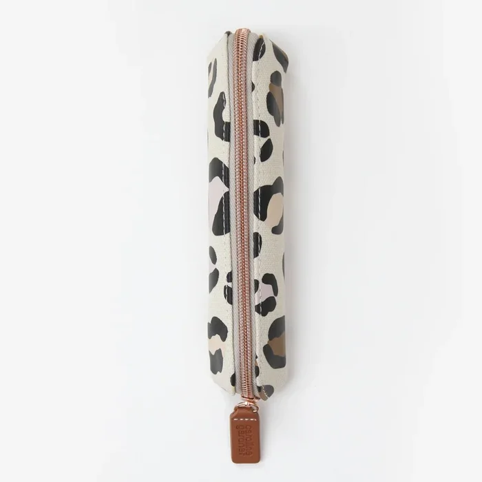 Pink Leopard Print Pencil Case