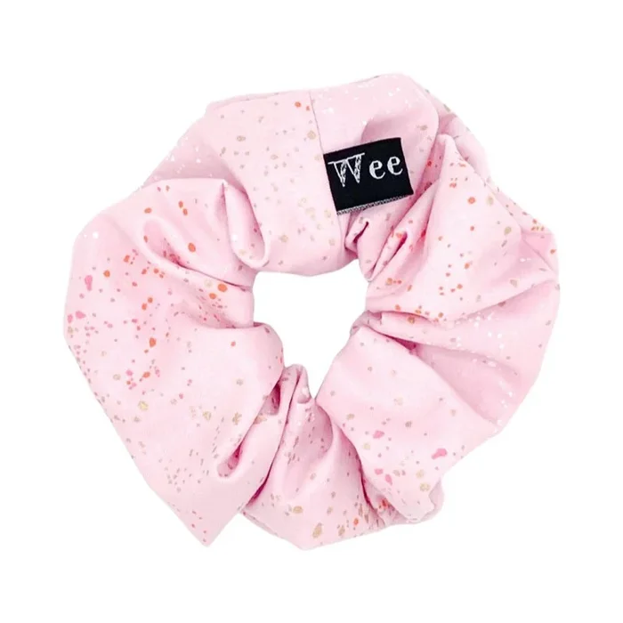 Pink Speckled Hair Scrunchie
