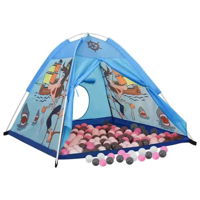 Pirate Play Tent and Ball Pit Set – 250 Soft Balls | Indoor and Outdoor Adventure Tent VIDAXL