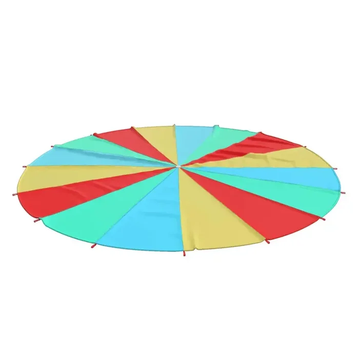 Play Parachute Ø6m Rainbow Design | Large Group Entertainment with 16 Handles VIDAXL