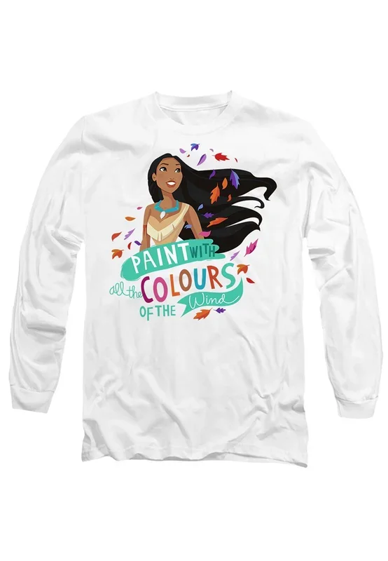 Pocahontas Colours of the Wind Long Sleeve T-Shirt, White