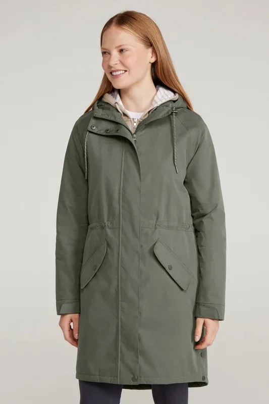 ’Polperro’ Lightweight Waterproof Warm Adjustable Hood Padded Jacket