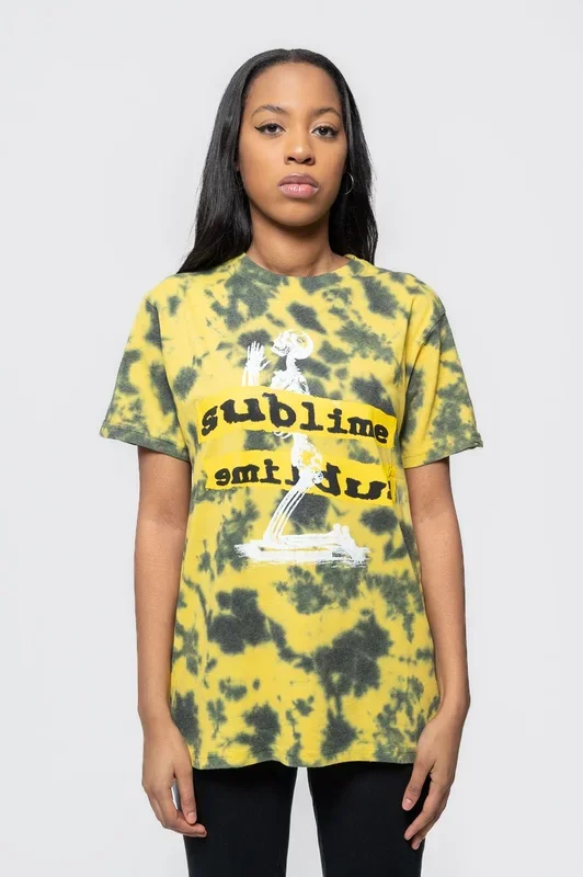 Praying Skeleton Dip Dye T Shirt