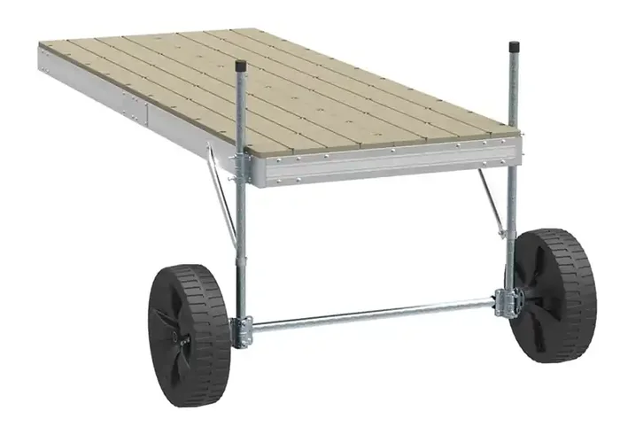 Pre-Built Aluminum Roll In Dock with Resin Top – 4‘x10‘