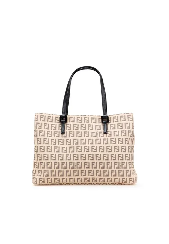 Preloved Carryall Tote Bag with Handle- Brown
