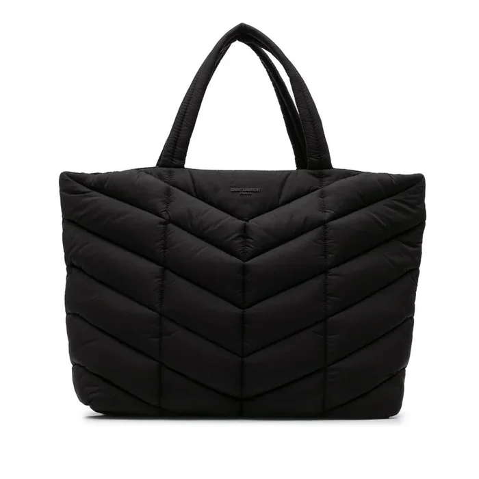 Preloved Padded Textured Shopper with Top Handles Spacious Interior