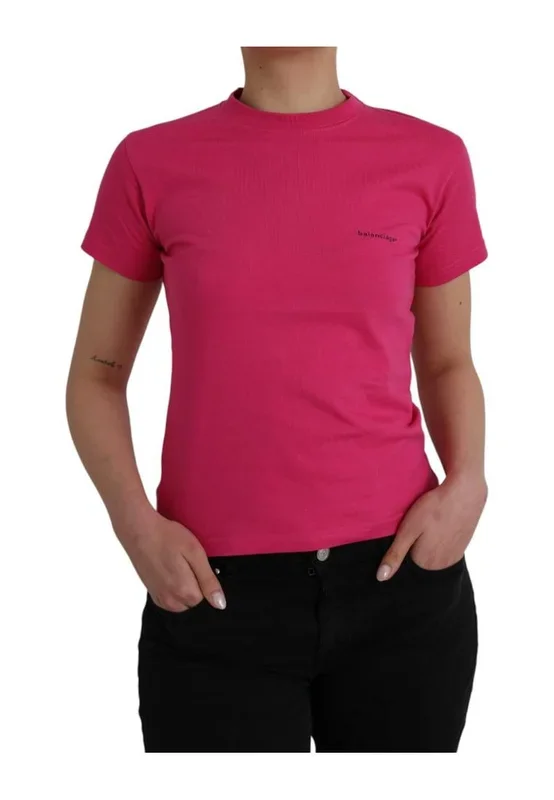 Preloved Short Sleeve Crew Neck Tee- Pink T-Shirts