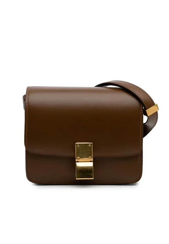 Preloved Timeless Leather Shoulder Bag with Adjustable Strap-