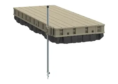 Premium Aluminum Frame Floating Dock 4‘x10‘ w/ Resin Top
