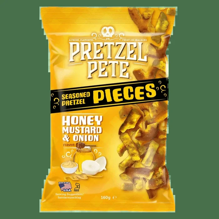 Pretzel Pete Honey, Mustard & Onion 160 g