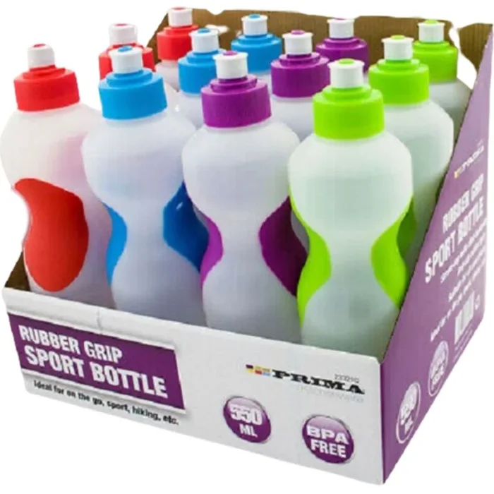 Prima Rubber Grip Sports Bottle 550ml
