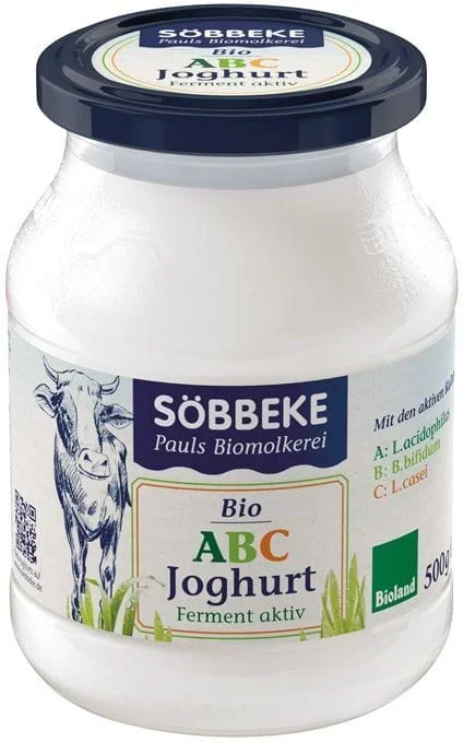 Probiotischer Joghurt abc BIO 500 g (Glas) – SOBBEKE