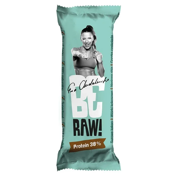 Proteinriegel 38% – Rohkakao in Zartbitterschokolade PURELLA 40g BERAW