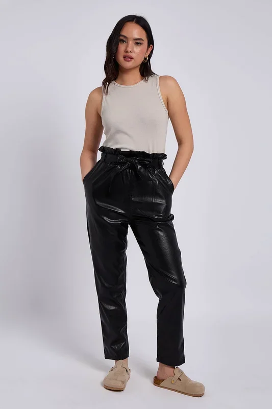 PU Paperbag Pant
