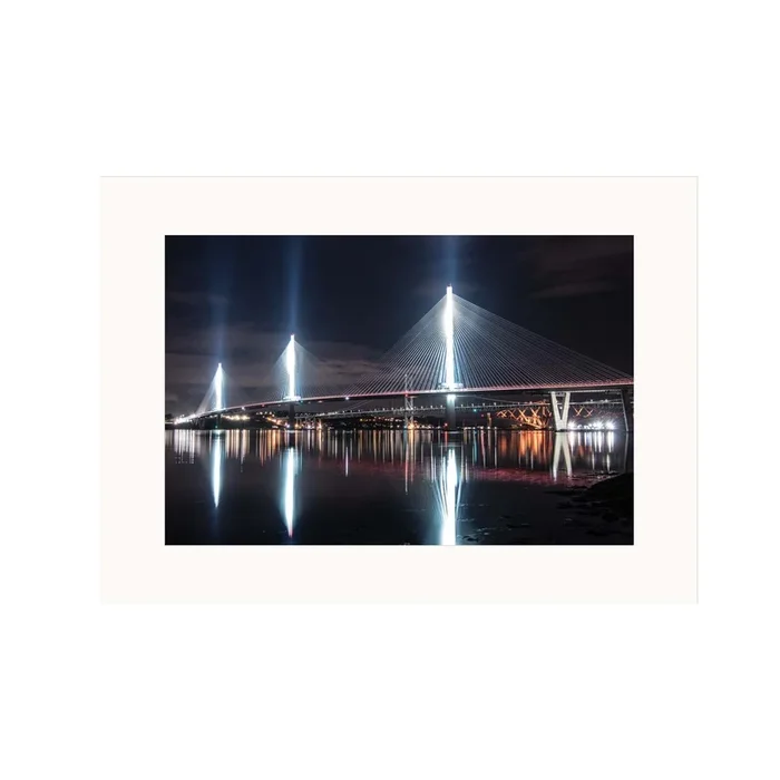 Queensferry Crossing Mounted Print