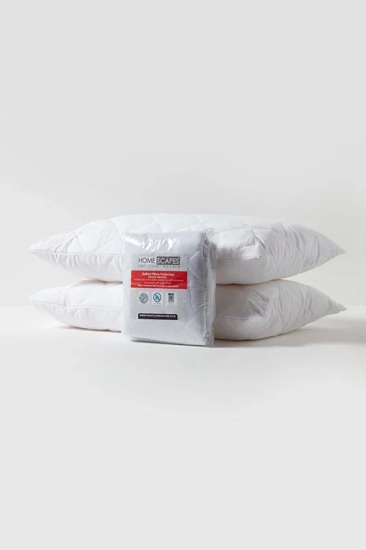 Quilted Pillow Protector Pair, Standard Size