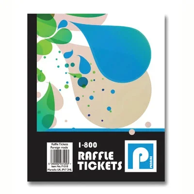 Raffle / Cloakroom Tickets Nos 1 – 800