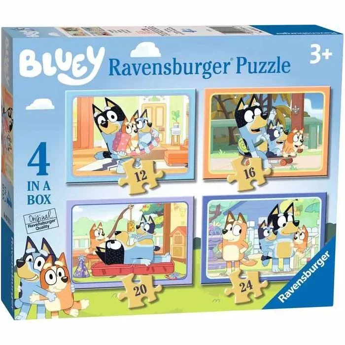 Ravensburger Bluey, 4 in a box Jigsaw Puzzle