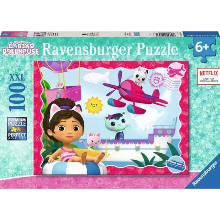 Ravensburger Gabbys Dollhouse Cat Adventures! – 100 Pieces Puzzle
