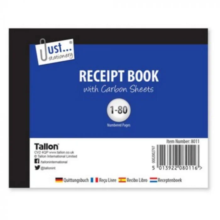 Receipt Book Page No. 1 to 80 – Case of 12