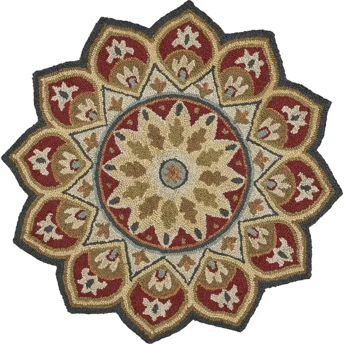 Red Sunflower Area Rug