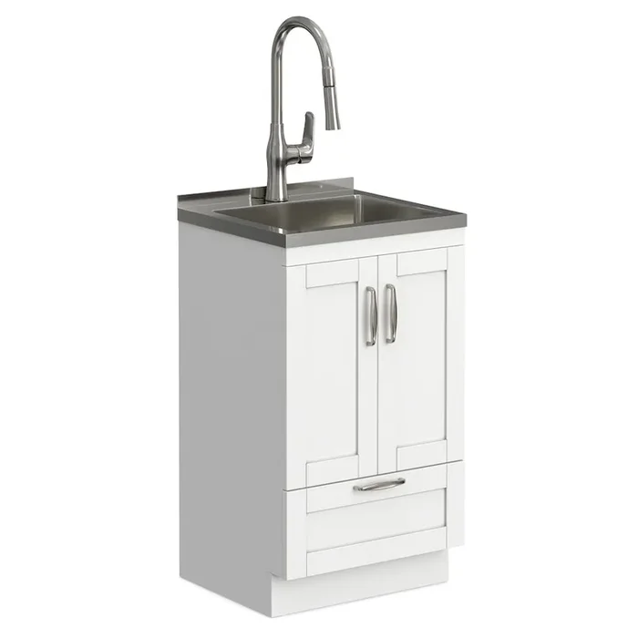 Reed All-In-One 20-inch Laundry Utility Sink and Cabinet