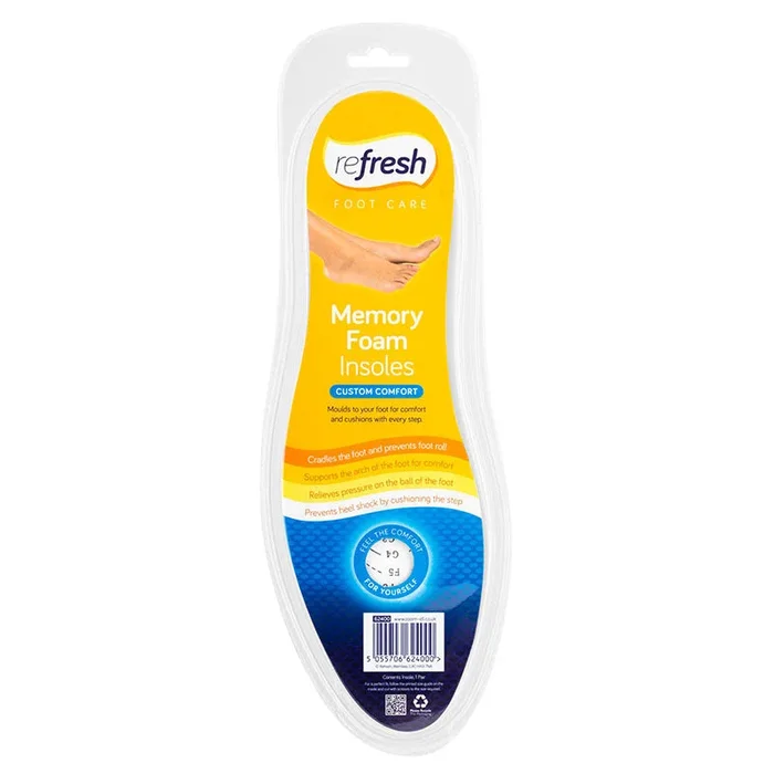 Refresh Memory Foam Insoles Pair
