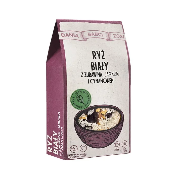 Reis mit Cranberry, Apfel und Zimt 250g – GRANDMA ZOSIA’S DISHES