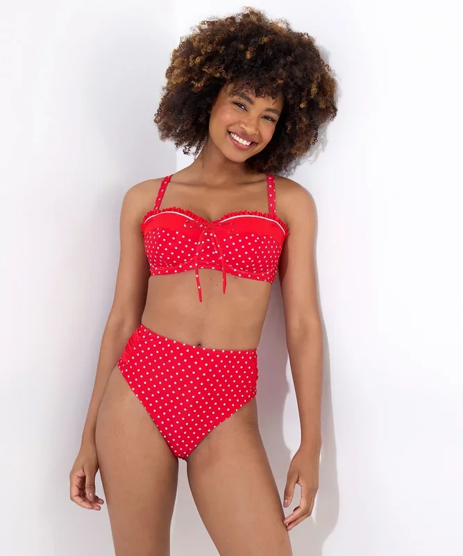 Retro Polka Dot Swim Briefs