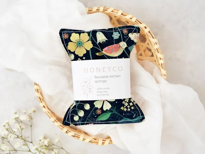 Reusable Floral Kitchen Sponge