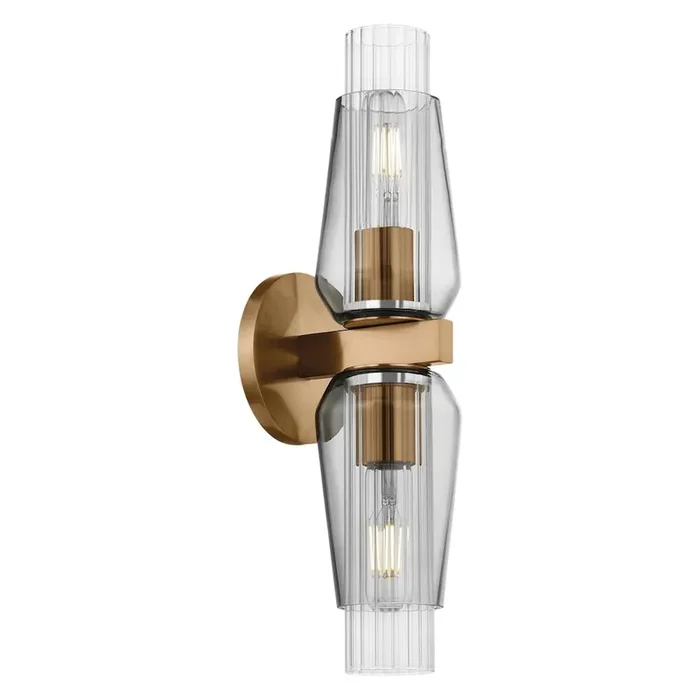Rex Wall Sconce In Patina Brass Color