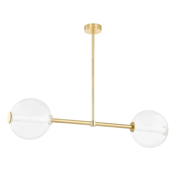 Richford Linear In Aged Brass Color