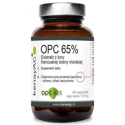 Rindenextrakt aus französischer Seekiefer opc 65% 100 mg 60 KENAY-Kapseln