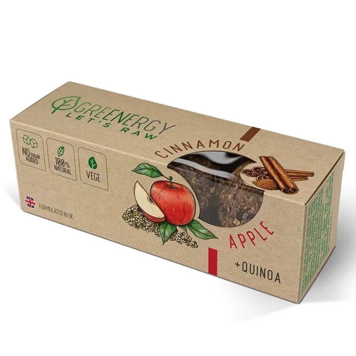 Rohe Apfelbällchen – Zimt 48g GREENERGY