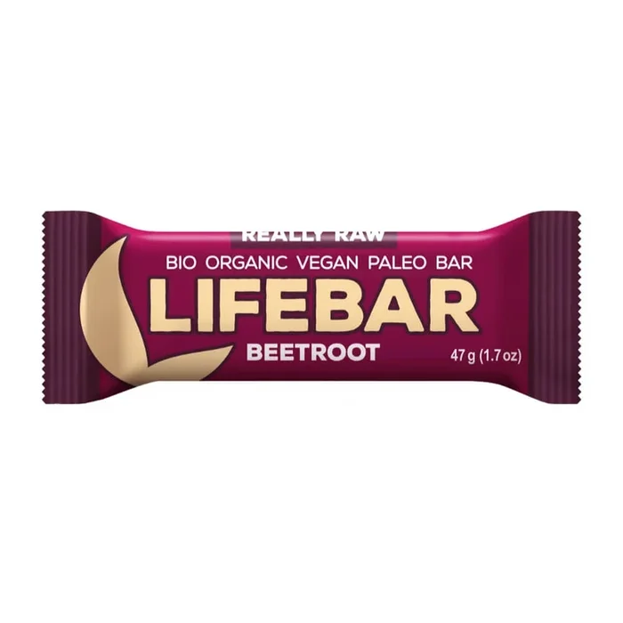 Roher Rote-Bete-Riegel, glutenfrei BIO 47 g – LIFEFOOD