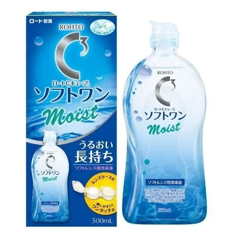 Rohto C Cube Soft One Moist 500ml Contact Lense Wash