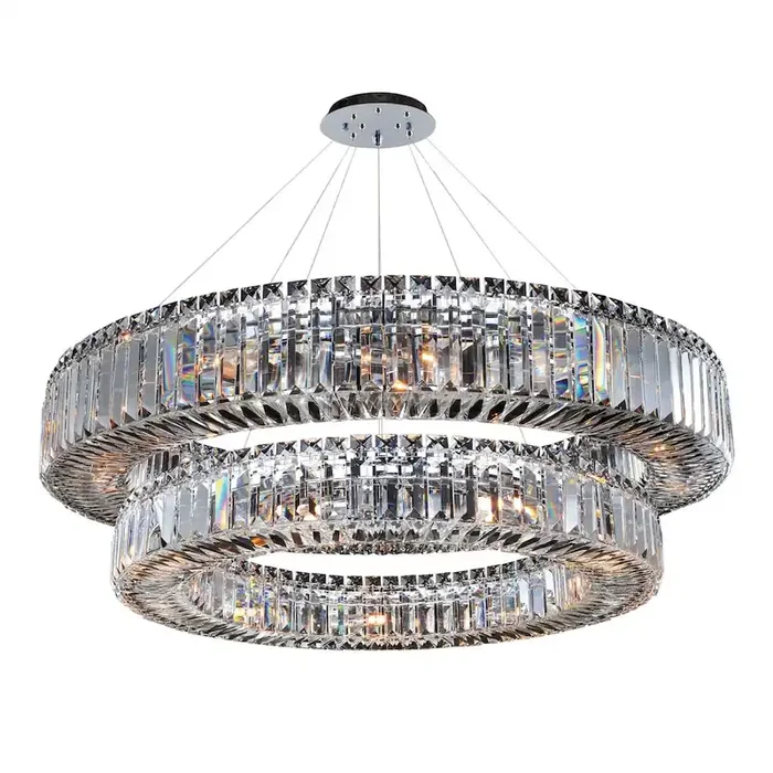 Rondelle 36 Inch 2 Tier Pendant