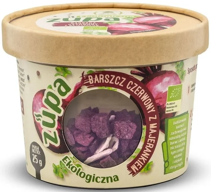 ROTE BORSCH-SUPPE MIT MARYERAN BIO LYOPHILISIERT 25 g – GESCHENKE DER NATUR