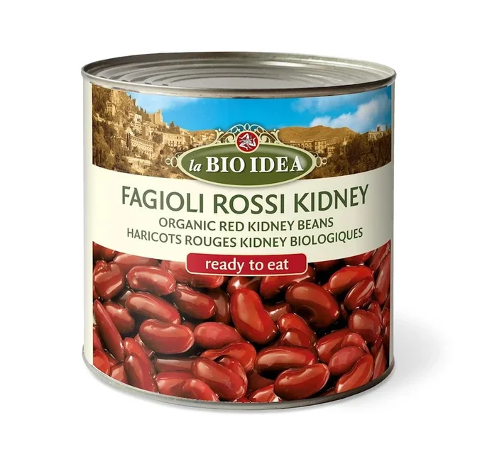 Rote Kidneybohnen BIO 2,5 kg (1,5 kg) (Dose) – HORECA (LA BIO IDEA)