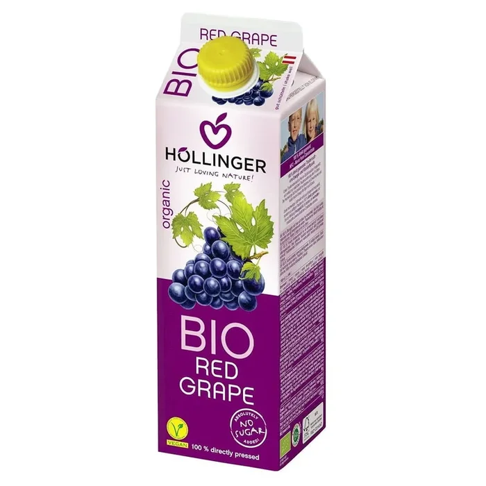 Roter Traubensaft BIO 1000 ml – HOLLINGER