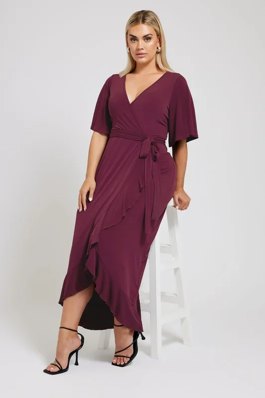 Ruffle Hem Maxi Dress