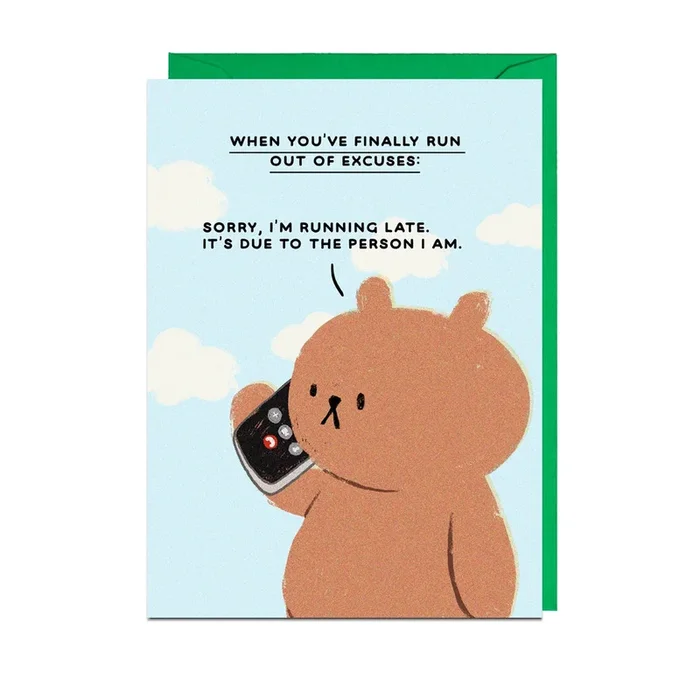 Running Late Card